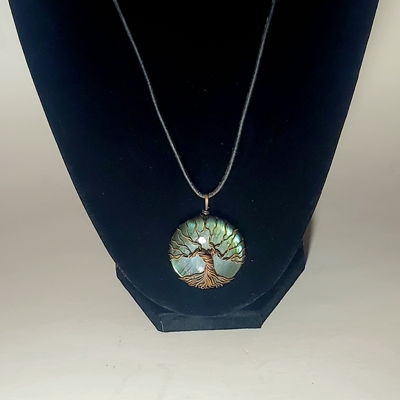 Mystical Celtic Tree of Life Wire Wrapped Pendant Necklace Unisex Handcrafted - Picture 3 of 8